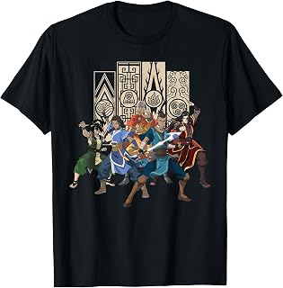 Avatar Aang: The Last Airbender Team Avatar 4 Nations Banner T-Shirt