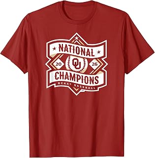Oklahoma Sooners National Champs 2026 Baseball CWS Icon T-Shirt