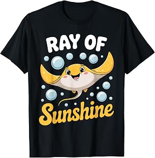 Cool Stingray Art for Women Men Sea Fish Stingray Lover T-Shirt