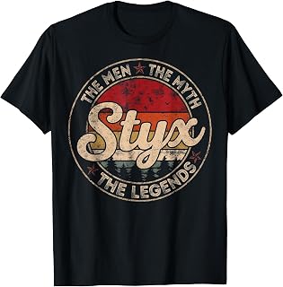 Vintage The Men The Myth Styx Legends Gift for Men Women T-Shirt