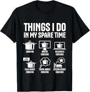 Funny Chef Cooking Spare Time T-Shirt