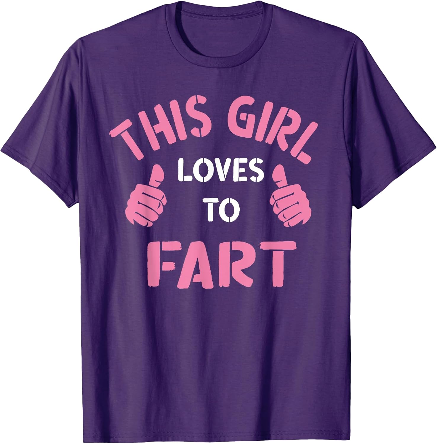 Vintage Funny Sarcastic Saying This Girl Loves to Fart T-Shirt