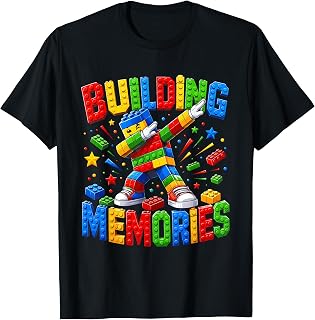 Building Memories Master Builder Dabbing Bricks Toys Blocks T-Shirt