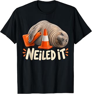 Neil The Seal Neiled It Funny Elephant Seal Meme T-Shirt