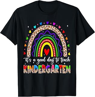 Good Day to Teach Kindergarten Leopard First Day 1st Teacher T-Shirt