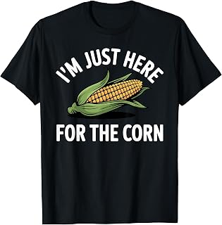 Funny Corn On The Cob Art for Men Women Kids Farmer Corn T-Shirt