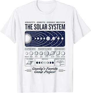 Vintage Solar System Astronomy Science Space Cosmic T-Shirt