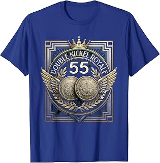 55. Double Nickel Royale Art Deco Design T-Shirt