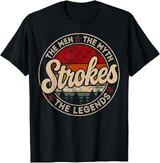 Vintage The Men The Myth Strokes Legends Gift for Men Women T-Shirt
