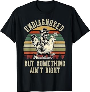 Undiagnosed But Something Ain't Right Raccoon Funny Meme T-Shirt