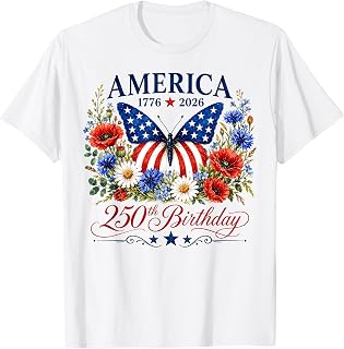 250th Anniversary USA Women 250 Years American 4th of July T-Shirt