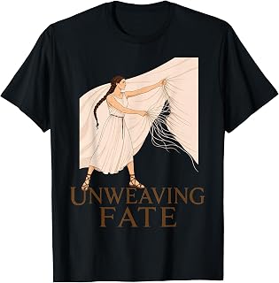 Penelope Unweaving Fate Dark Academia Odyssey Feminist Gifts T-Shirt