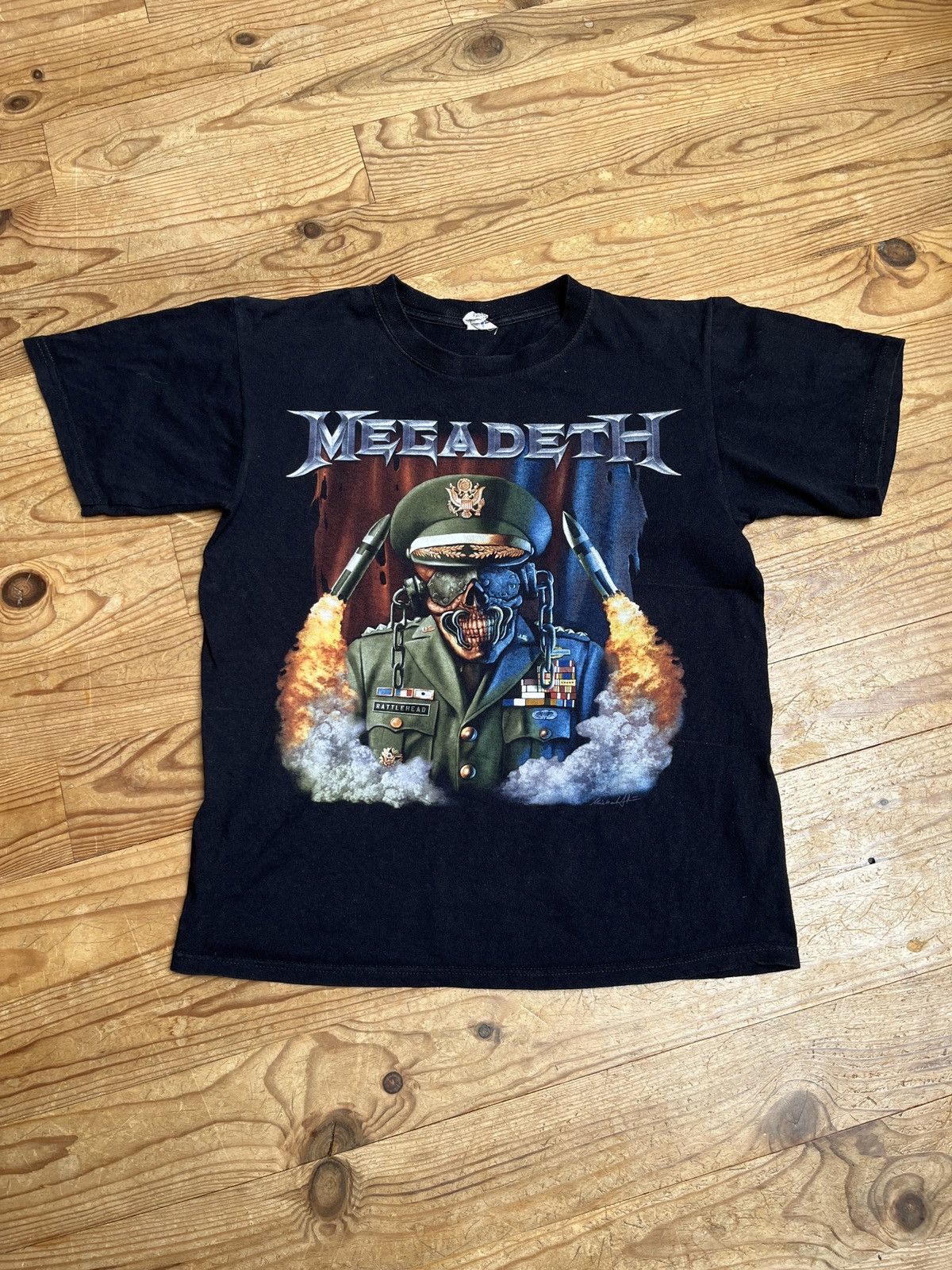 Band Tees Megadeth Rattlehead Vintage Tee Hoodie, Sweatshirt | PodTeesHub.com