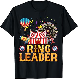 Ring Leader Carnival Circus Costume Circus Theme Party Kids T-Shirt