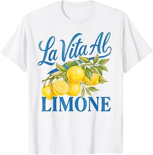Funny Retro La Vita Al Limone Italian Lemon T-Shirt