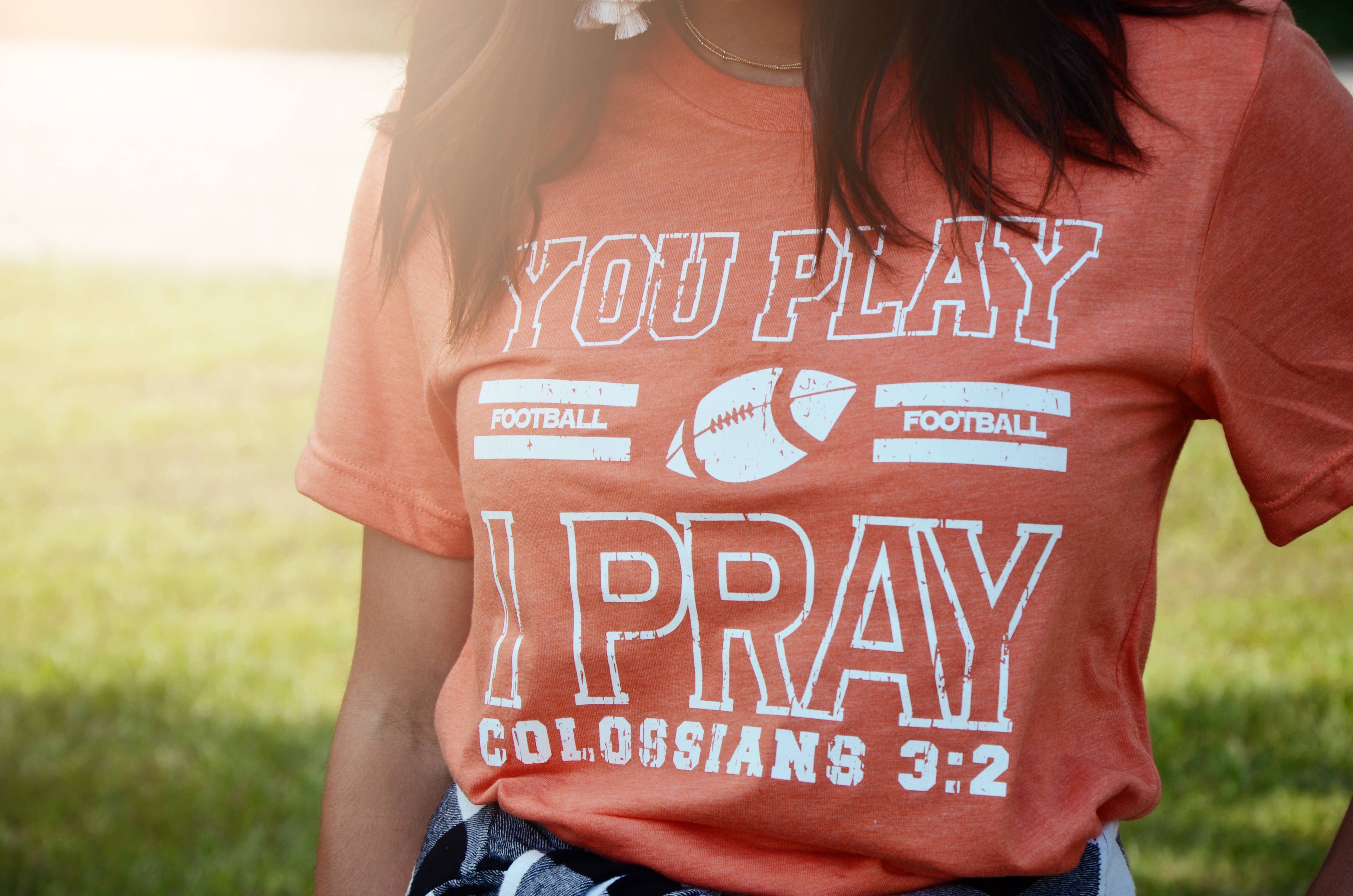 Football Stripes Tee | Team School Colors | Gameday Hoodie, Sweatshirt | PodTeesHub.com