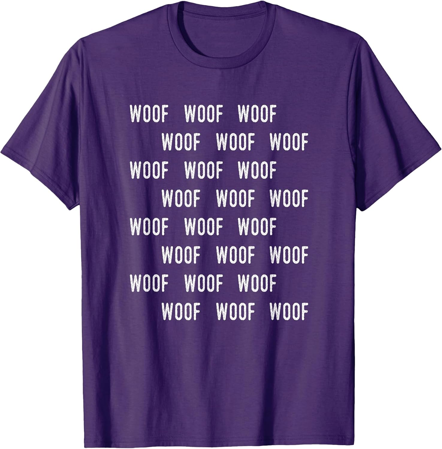 Woof Woof - Dog Lovers Funny T Shirt T-Shirt for Men Women Girls Kids