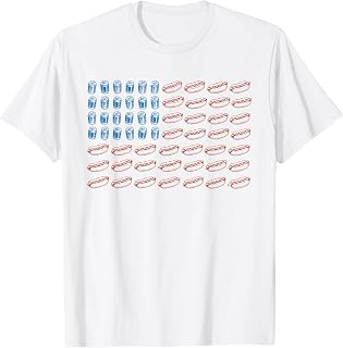 Vintage Funny Beers Hot Dog American Flag BBQ Foodie Graphic T-Shirt