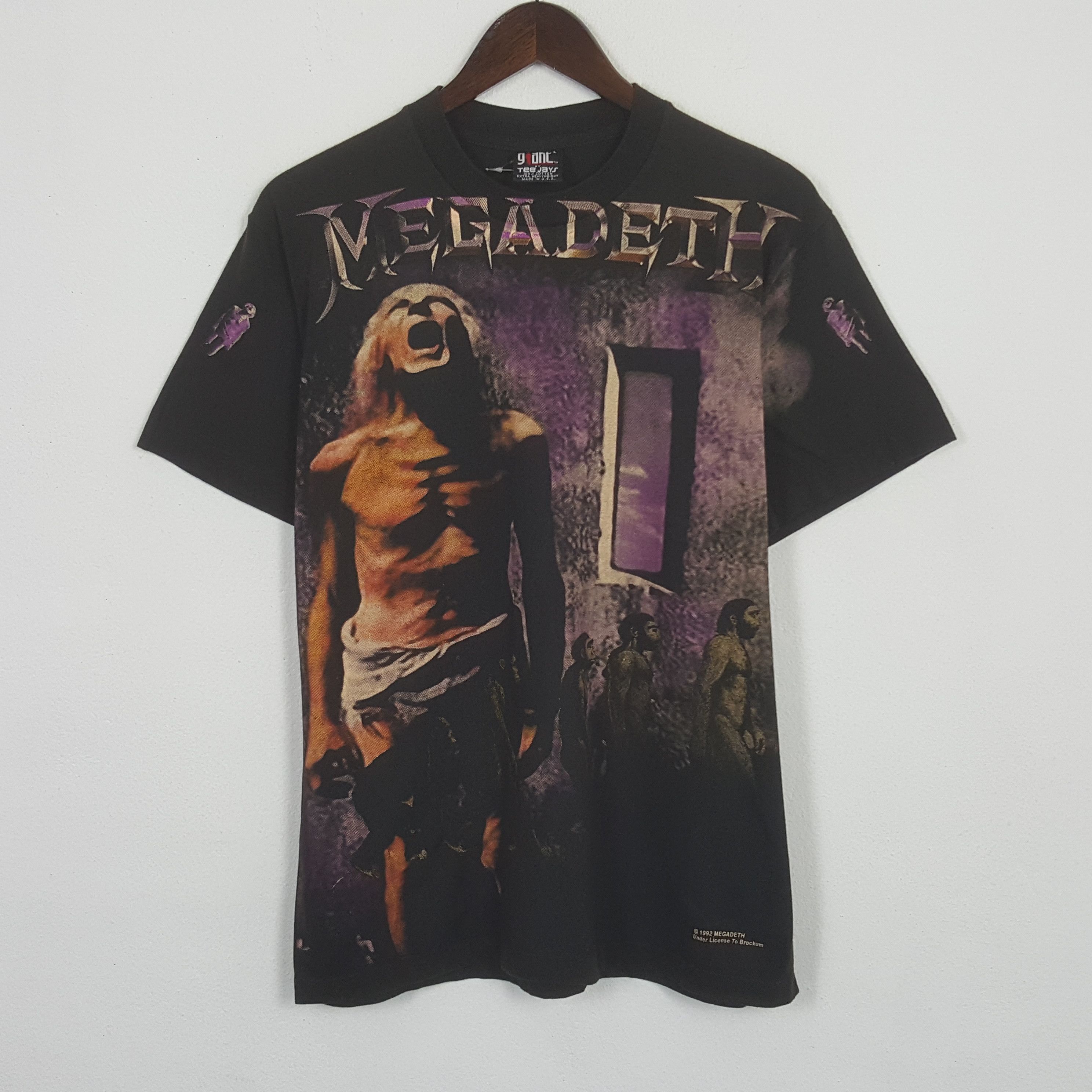 Vintage 90 S Megadeth Full Design Tshirt Hoodie, Sweatshirt | PodTeesHub.com
