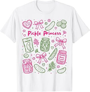 Cute Pickle Jar Dill Pickle Lover Cucumber Women Girl Kid T-Shirt