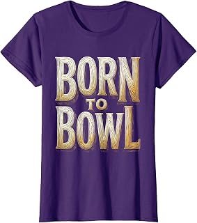 Born to Bowl Unisex Bowling Graphic Design T-Shirt