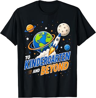 First Day of Kindergarten Shirt Boys 1st Day of School Space T-Shirt