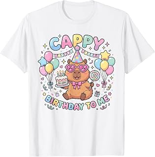 Cappy Birthday to Me Funny Capybara Birthday T-Shirt