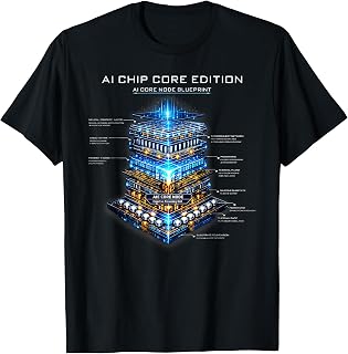 AI Chip -AI Core Edition â€“ Neural Processor Blueprint Design T-Shirt