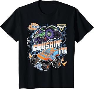 Kids Blippi Grave Digger Crushin' It T-Shirt