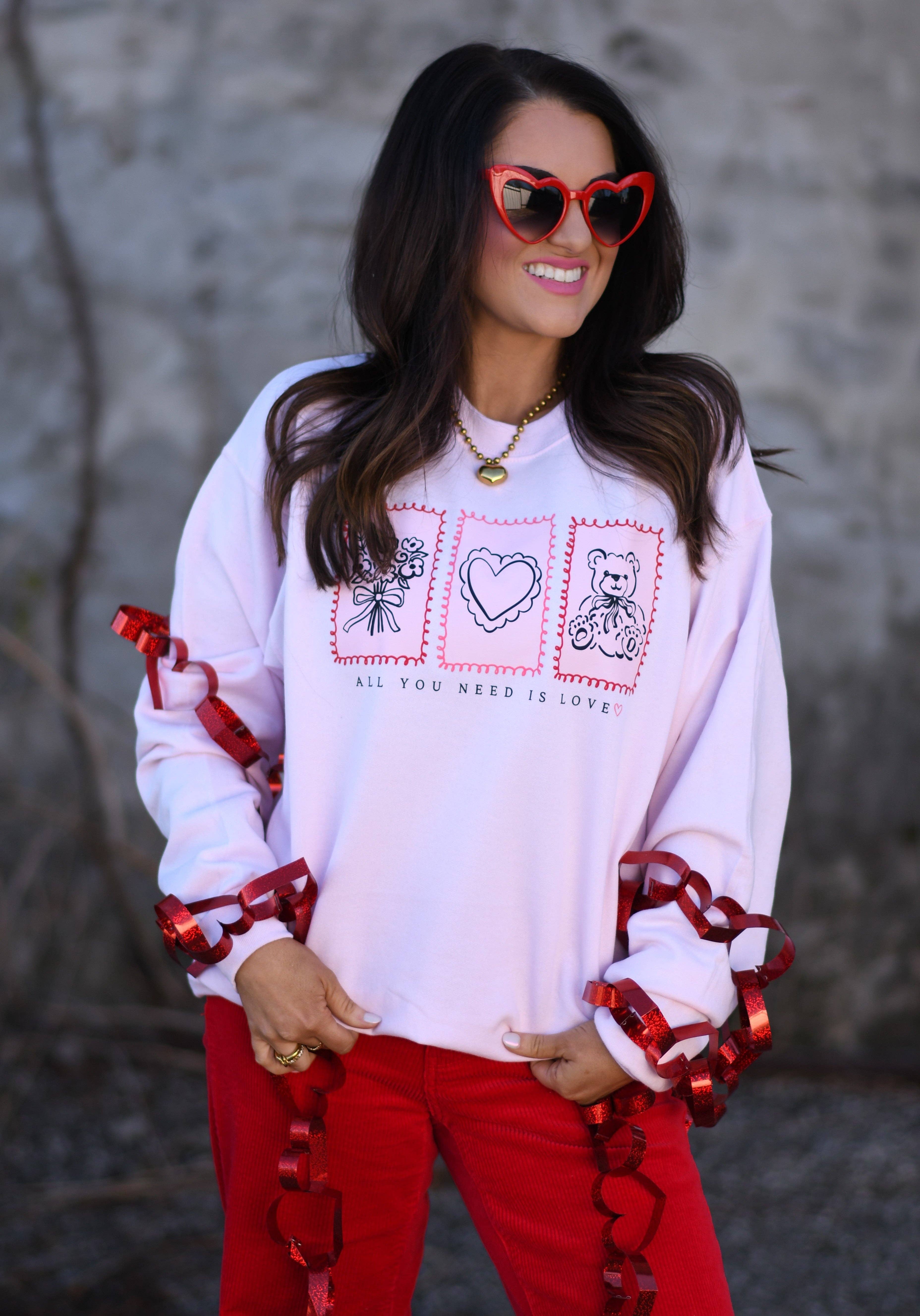 All You Need Is Love Sweatshirt T-Shirts, Hoodie | PodTeesHub.com