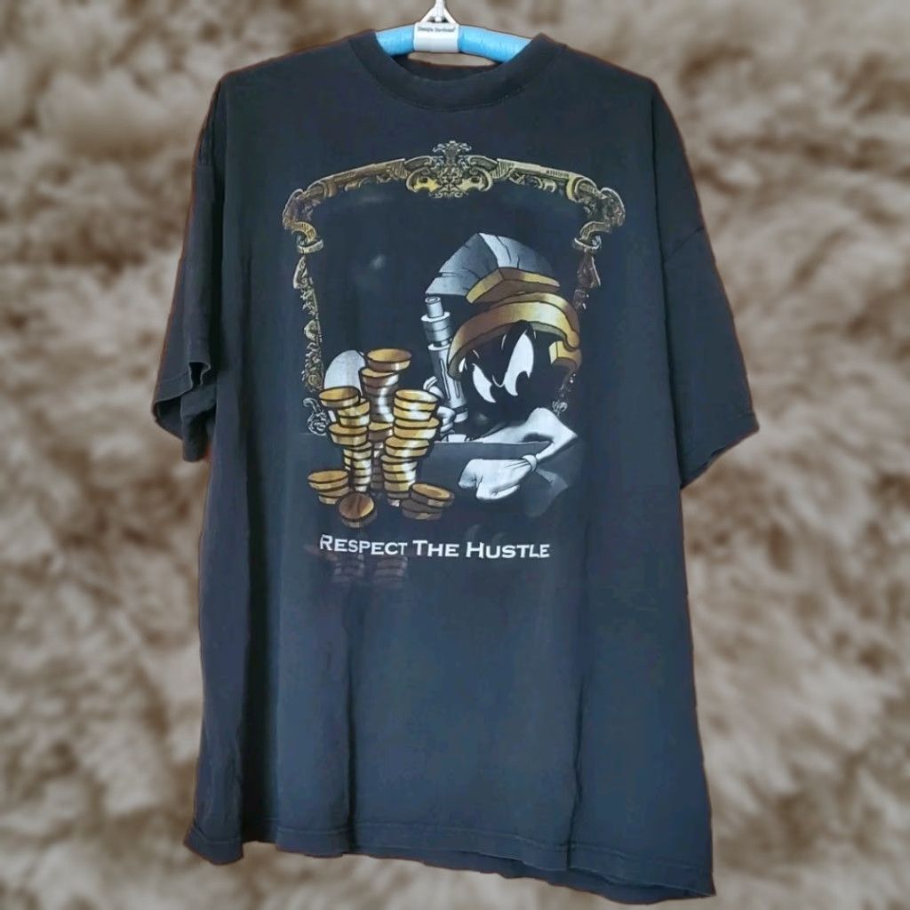 Vintage Marvin The Martian T Shirt Respect The Hustle 4xl Took Cover Mens T Shirt Washed Bla Hoodie, Sweatshirt