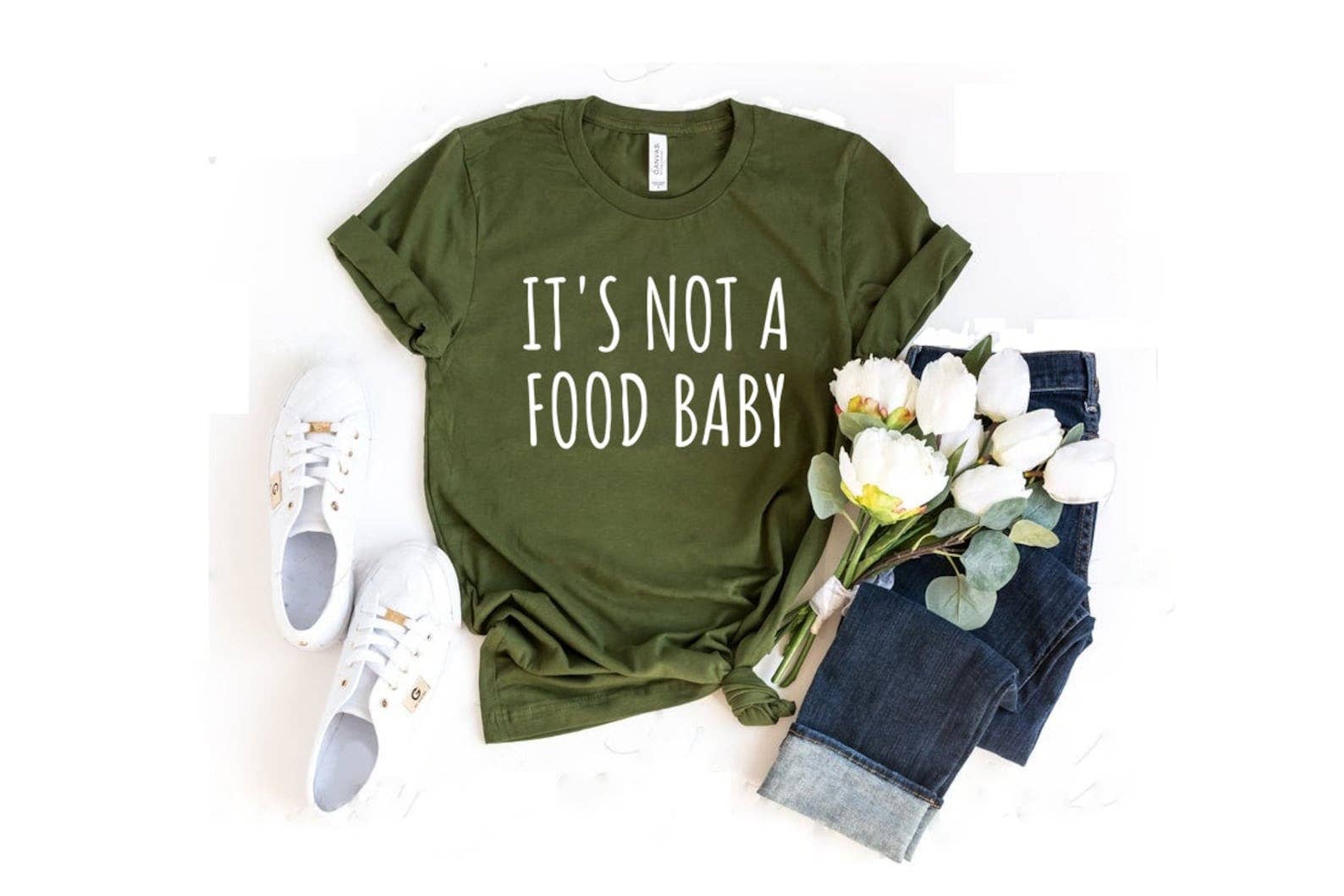 It's Not A Food Baby T-Shirt Hoodie, Sweatshirt | PodTeesHub.com