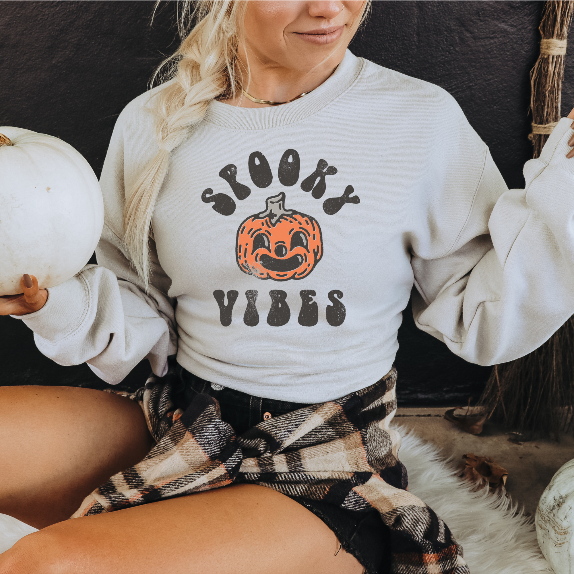 Spooky Vibes Hoodie or Crewneck Sweatshirt T-Shirts | PodTeesHub.com