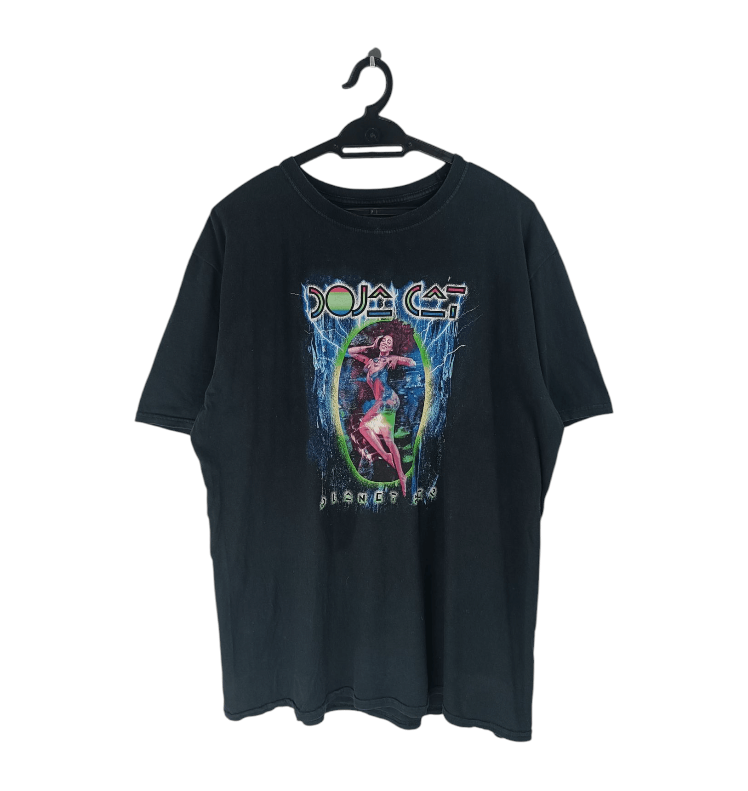 Rap Tees Vintage Doja Cat Planet Her Distressed Tee Ice Spice Sza Hoodie, Sweatshirt | PodTeesHub.com