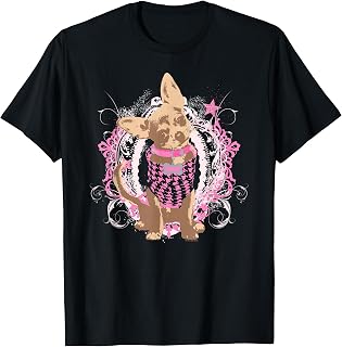 Coquette Bruiser in Glamours Pink Outfit Art Portrait T-Shirt