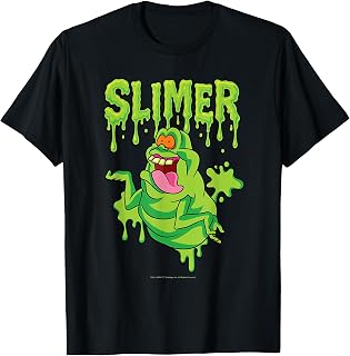 The Real Ghostbusters Ecto Green Slimer Retro 80's Cartoon T-Shirt