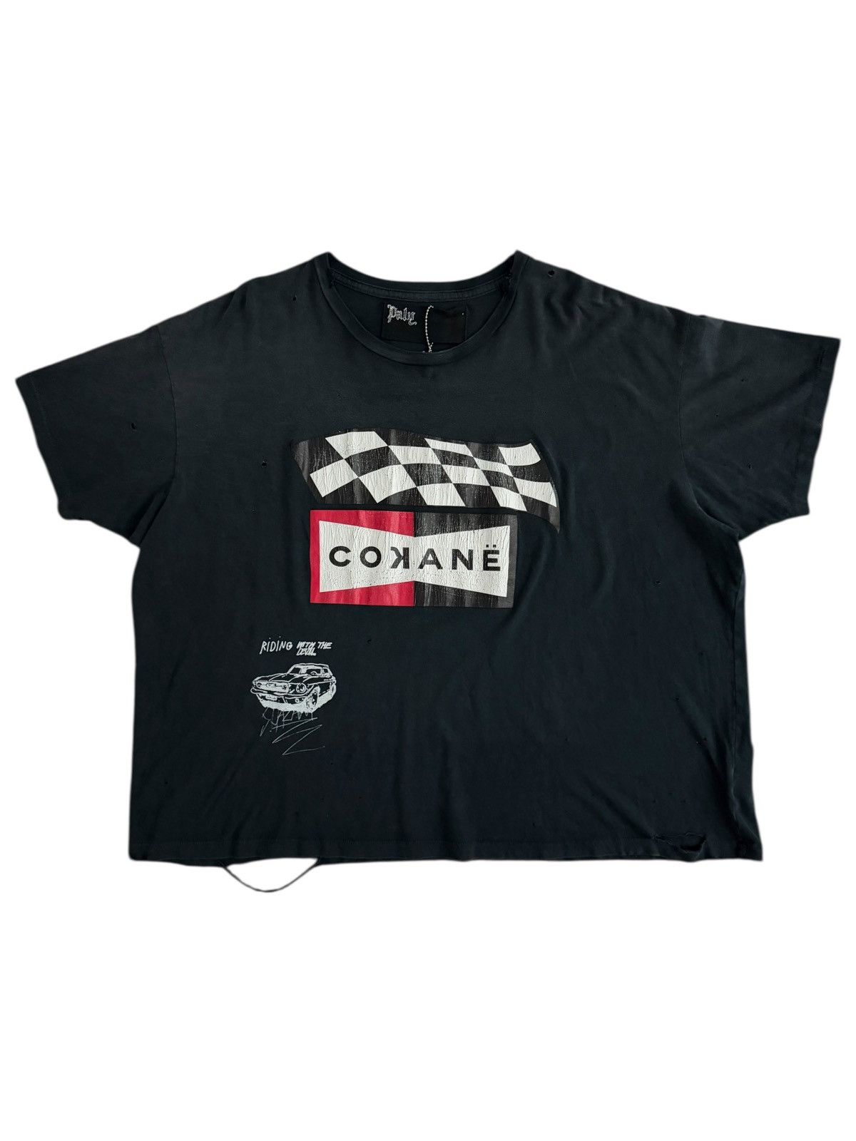 Hollywood Paly Cokane Washed Black Vintage Tee Hoodie, Sweatshirt | PodTeesHub.com