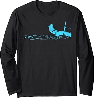 Optimist Dinghy Sailboat Lover Laser Sailing Graphic Long Sleeve T-Shirt