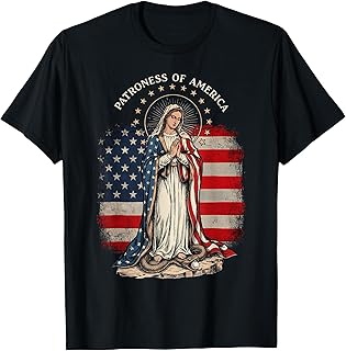 Patroness of The USA Blessed Virgin Mary Catholic Art T-Shirt