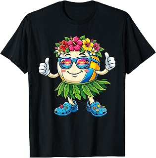 Hawaiian Volleyball Hawaii Tropical Beach Summer Vacation T-Shirt