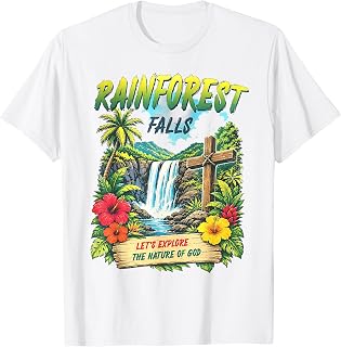Rainforest Falls VBS 2026 Exploring The Nature of God Kids T-Shirt