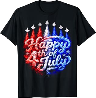 Fourth of July for Women American Men Kids Happy 4th of July T-Shirt