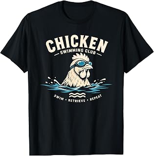 Chicken Swimming Animal Lovers T-Shirt