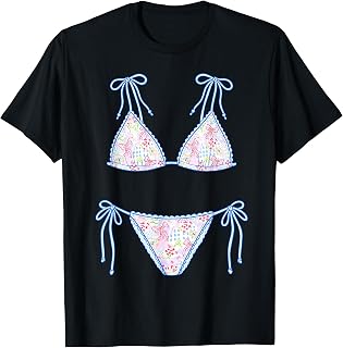 Bikini Girls Trip Funny Hawaii Beach Summer Vacation Retro T-Shirt