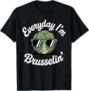 Brussels Sprouts Art for Men Women Veggie Brussels Sprout T-Shirt