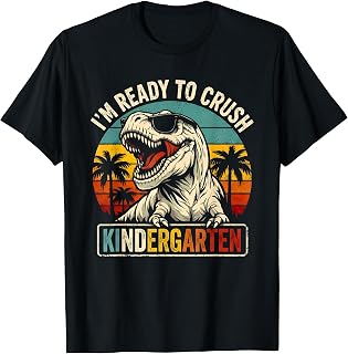 I'm Ready to Crush Kindergarten Dinosaur Boy First Day Kid T-Shirt