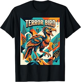 Terror Bird - Extinct Animal Apex Paleontology Ornithology T-Shirt