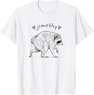 Jimothy Cute Viral Short Spined Racoon T-Shirt