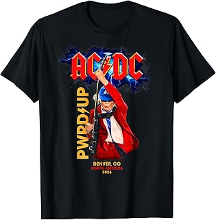PWR UP Denver CO North American Tour 2026 Angus Photo T-Shirt