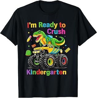 I'm Ready to Crush Kindergarten Dinosaur Boys Back to School T-Shirt